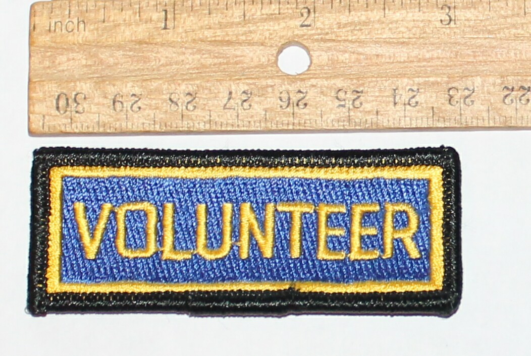 CALIFORNIA POLICE SHERIFF Volunteer Rocker patch California CA Yellow /Blue