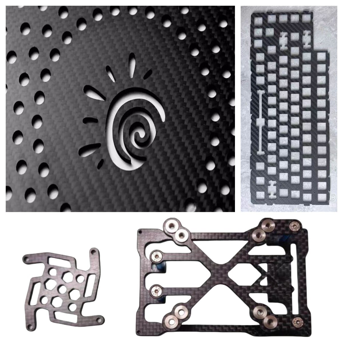 Carbon Fiber Sheet Plate Panel Custom CNC Cut Process Carve FPV Drone Arm Frame