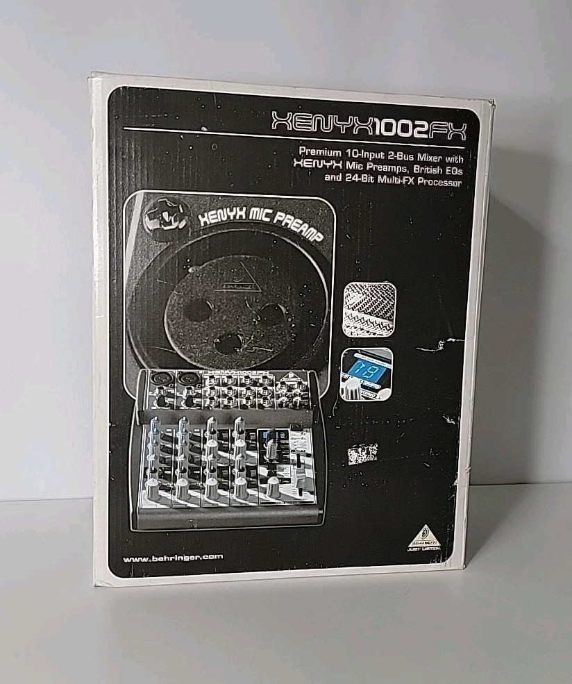 XENYX1002FX Mixer, BOX AND MANUALS ONLY-MIXED NOT INCLUDED