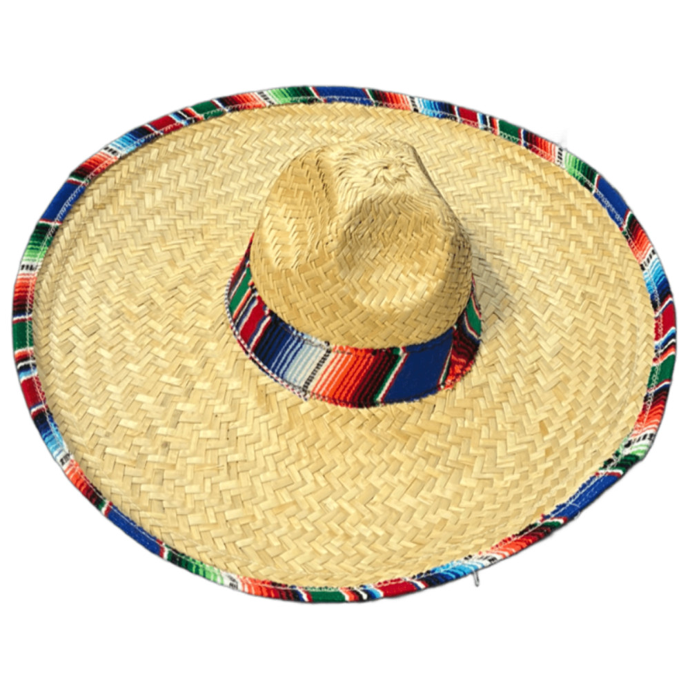 Traditional Sombrero with Serape Band