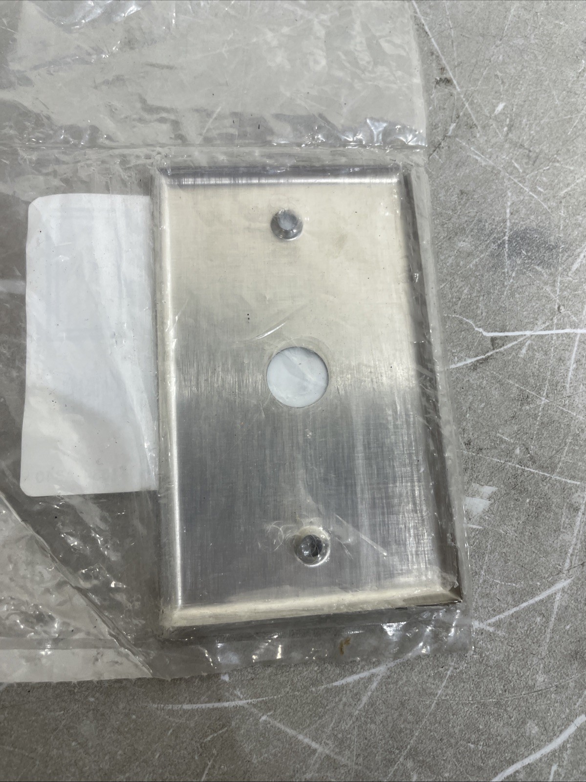 Edwards Signaling 147-1 Push Button Mounting Plate Silver