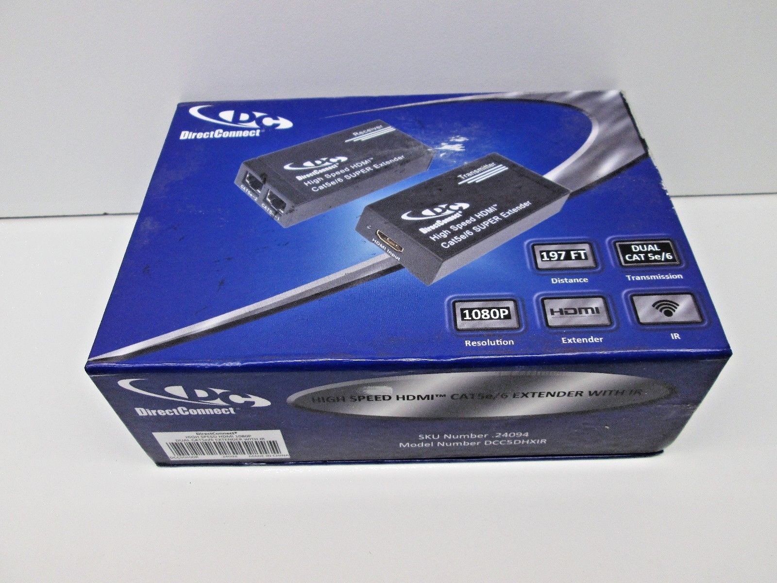 DirectConnect DCC5DHIXR HDMI Extender CAT5e/6 w/IR (FREE SHIPPING) P44B