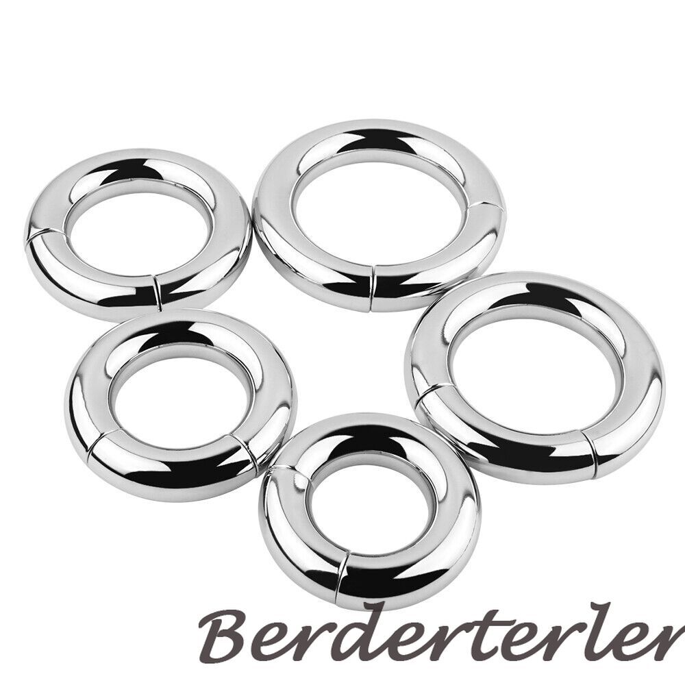 Magnetic Ball Stretcher Scrotum Penis Rings Weight Heavy Duty Stainless Steel