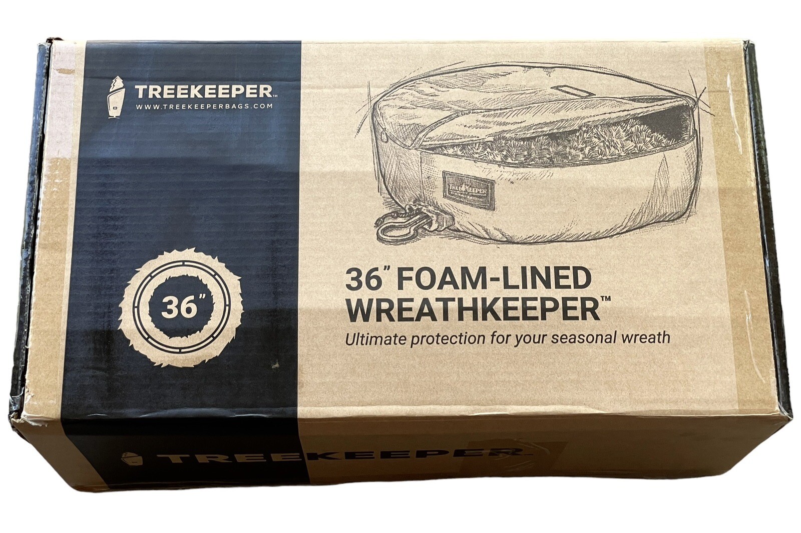 NEW! TreeKeeper 36" Foam-Line Wreathkeeper ~ Green