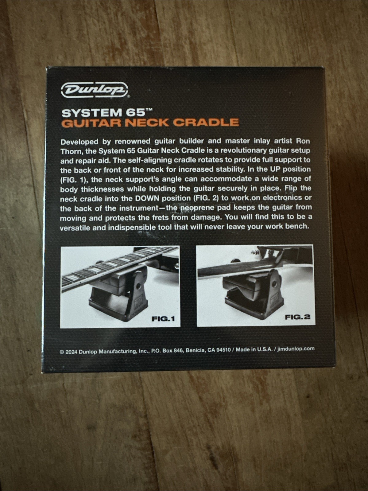 Dunlop System 65 Guitar Neck Cradle - Self Aligning - Black - New Unopened