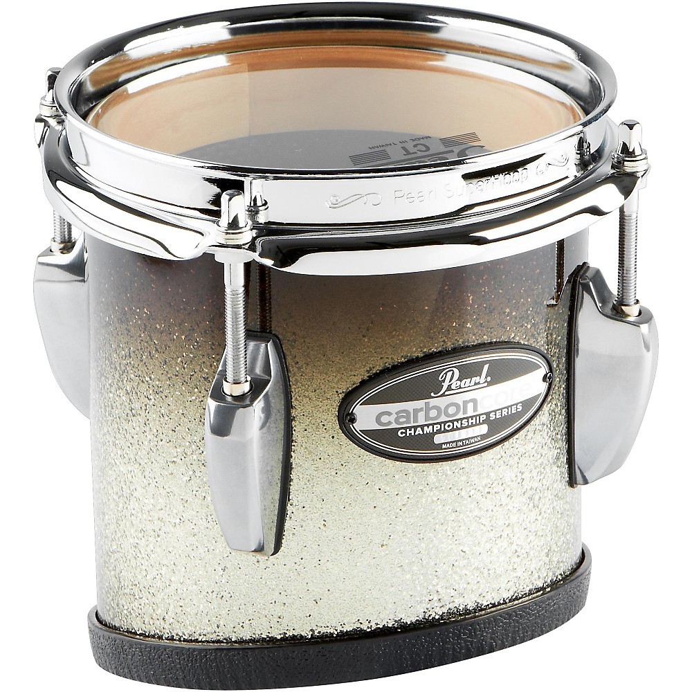 Pearl Championship CarbonCore Marching Tenor Drum Sonic Cut 6" Blk Slvr Bst #368