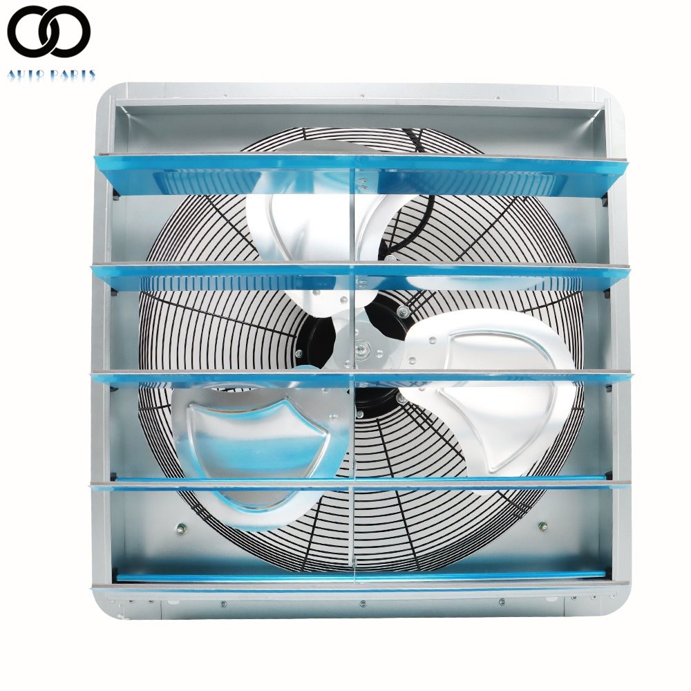 20" Wall Mounted Shutter Exhaust Fan Without Plug High Speed Garage Shop Attic