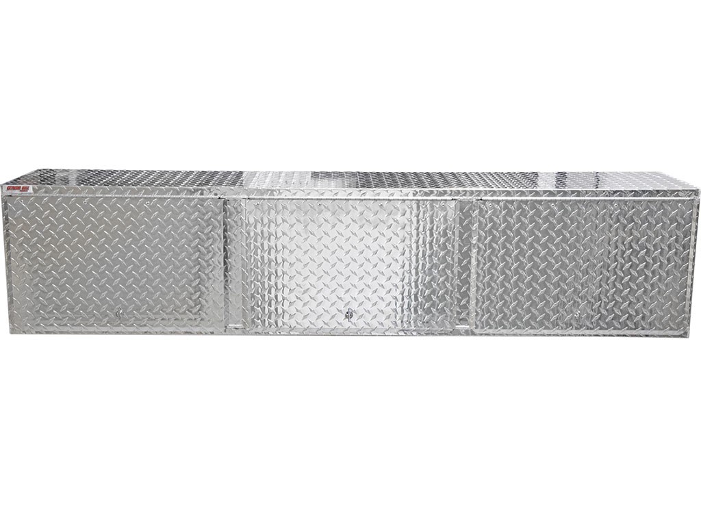 Extreme Max 5001.6427 Diamond Plate Aluminum Overhead Cabinet 72" Silver