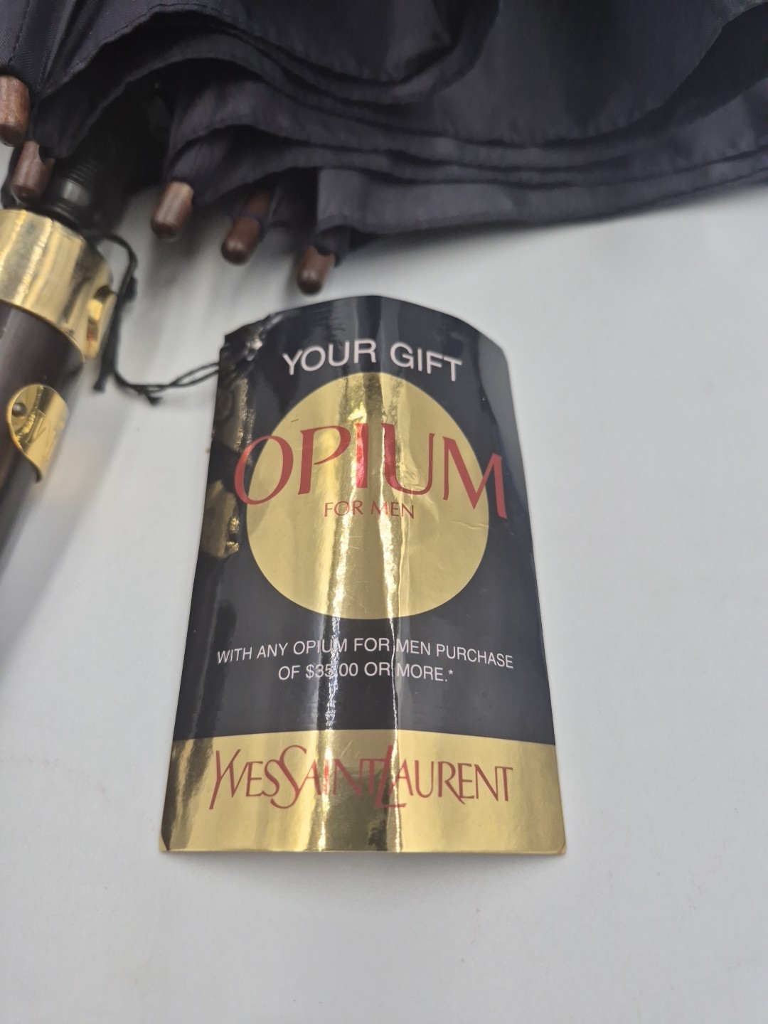 Vintage Yves Saint Laurent OPIUM Umbrella Tags