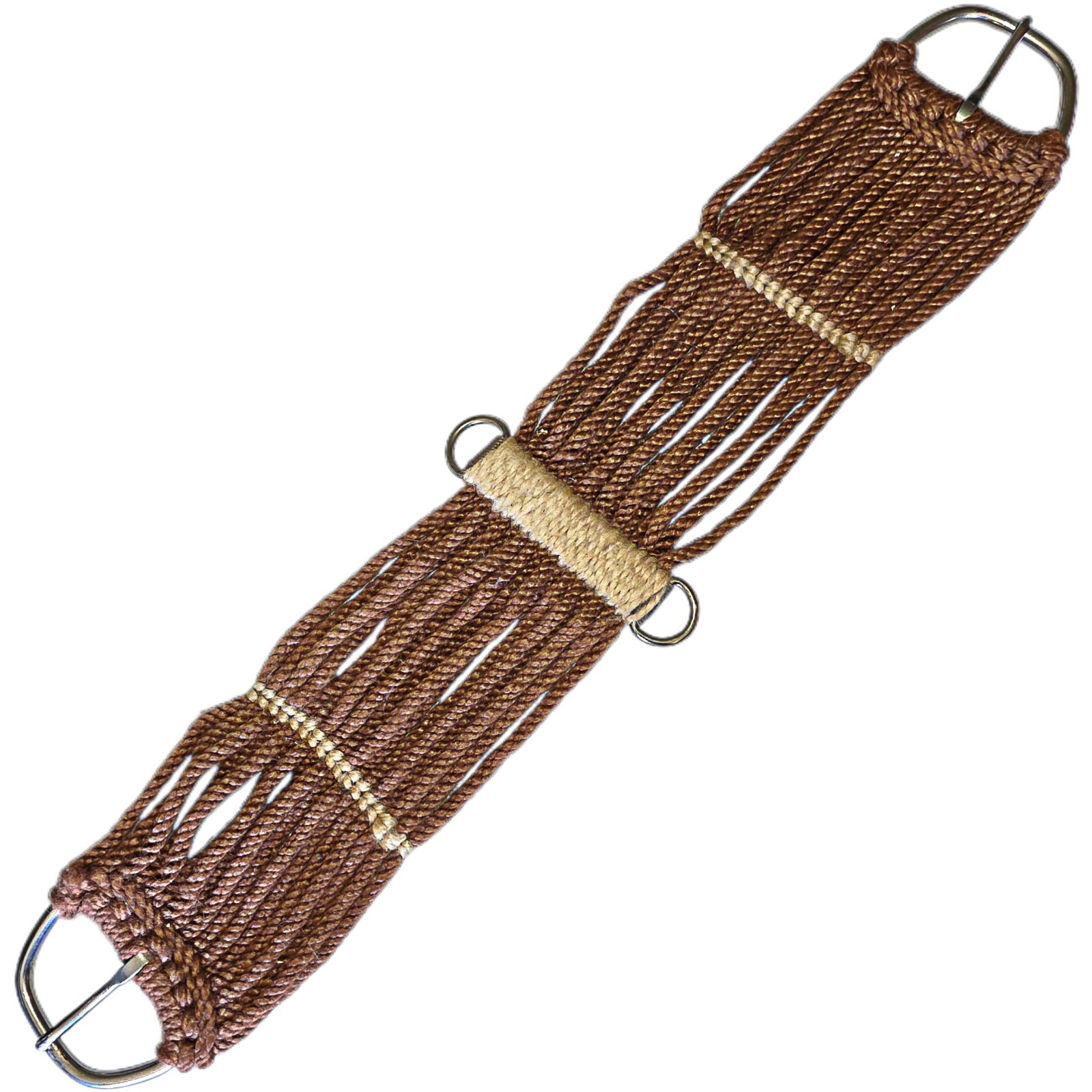 New Old Stock Brown Mohair Wool Cinch 28 inches with Stainless Steel Hardware