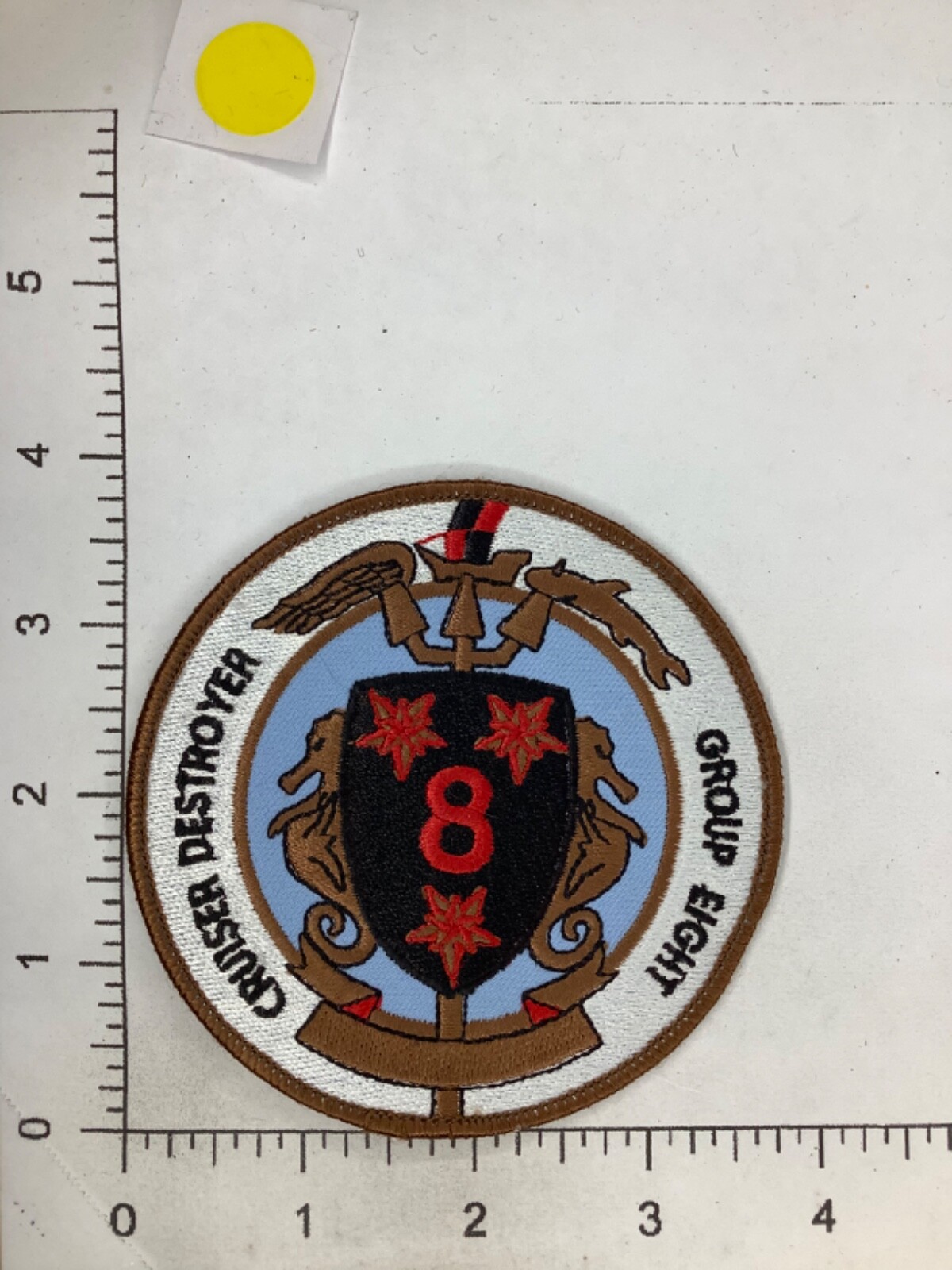 VINTAGE US NAVY CRUISER DESTROYER GROUP 8 SHIPS PATCH