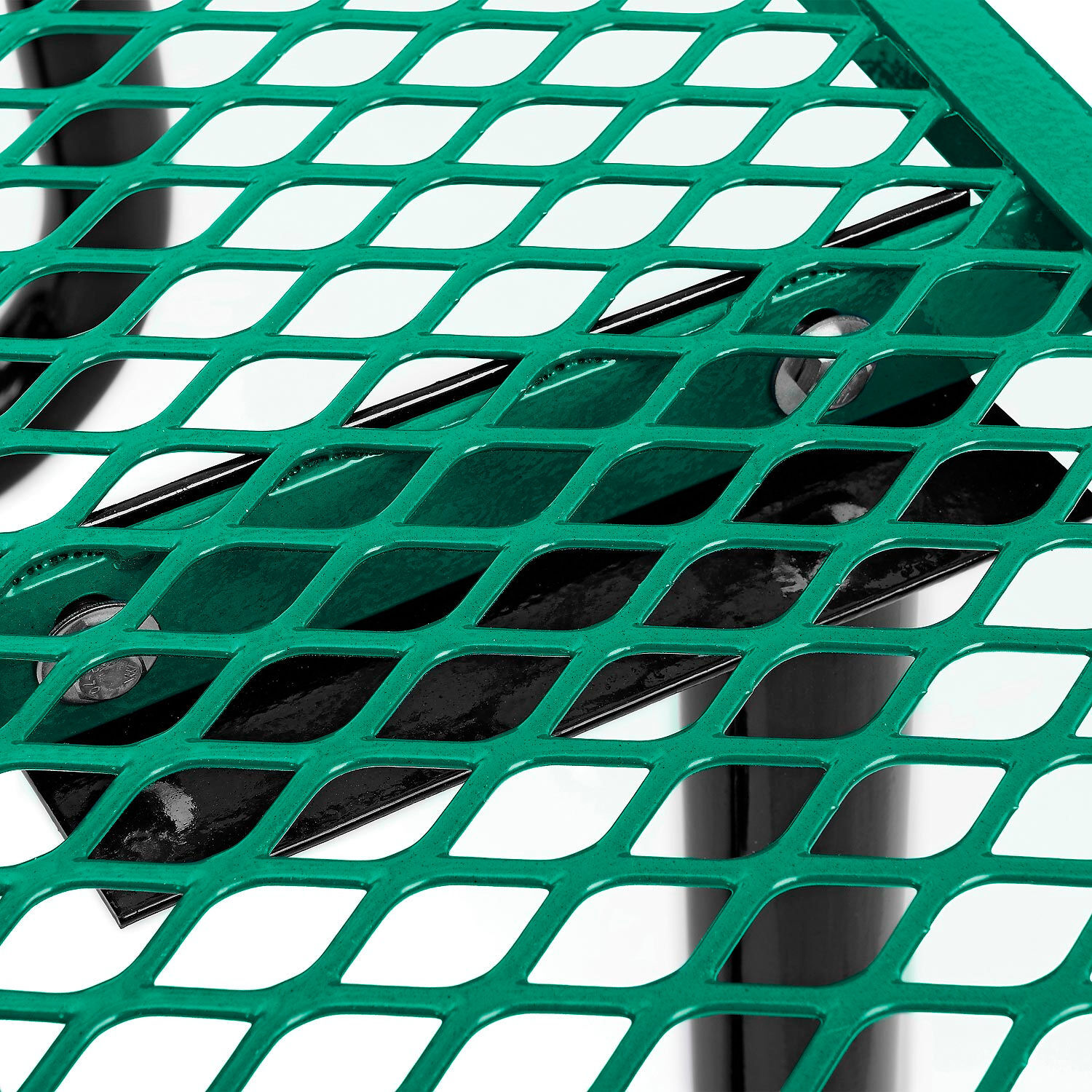 46" Wheelchair Accessible Round Picnic Table Surface Mount Green