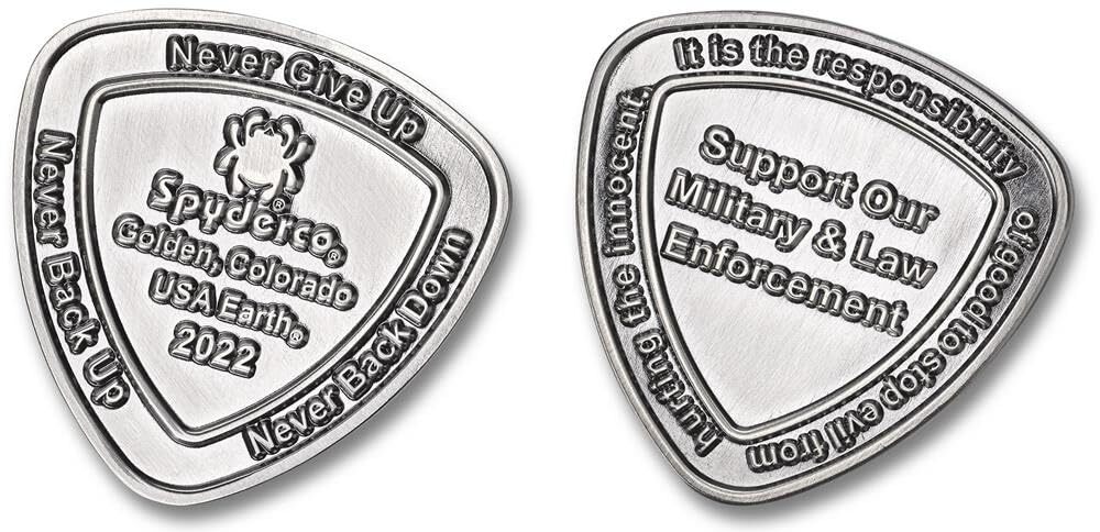 Spyderco Fire Dragon Coin 2022 Wildland Firefighter Foundation, COINFD2022