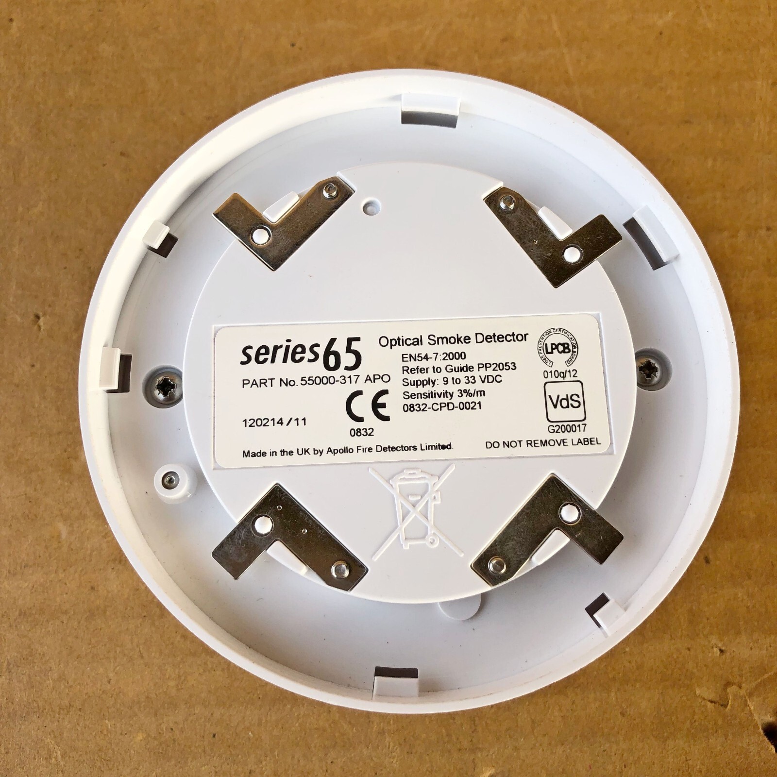 APOLLO 55000-317 APO OPTICAL SMOKE DETECTOR