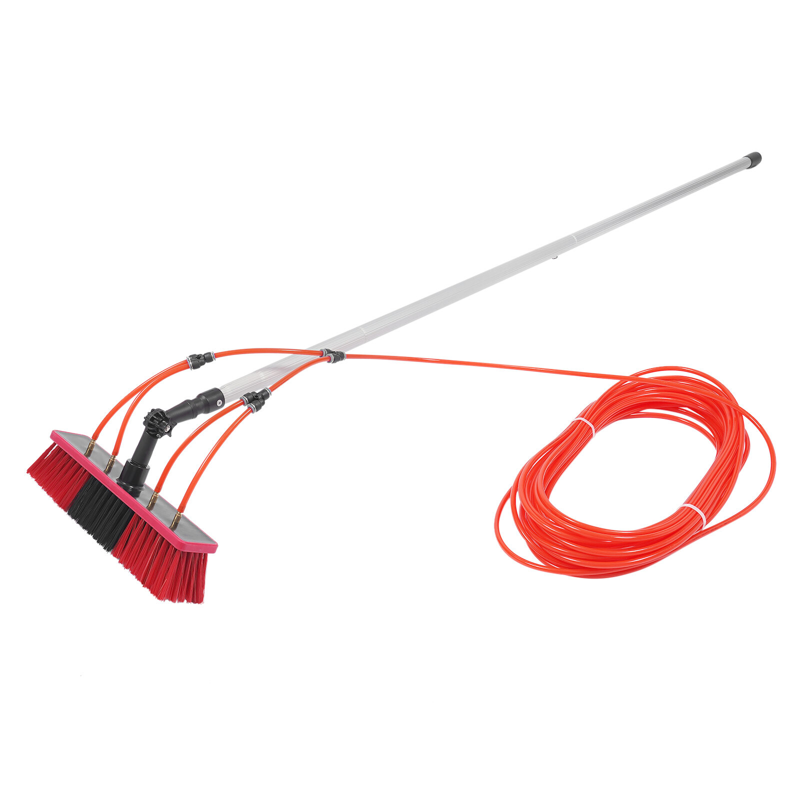 26FT Water Fed Pole Cleaning Brush Tool For Window+ Solar Panel Clean Washing