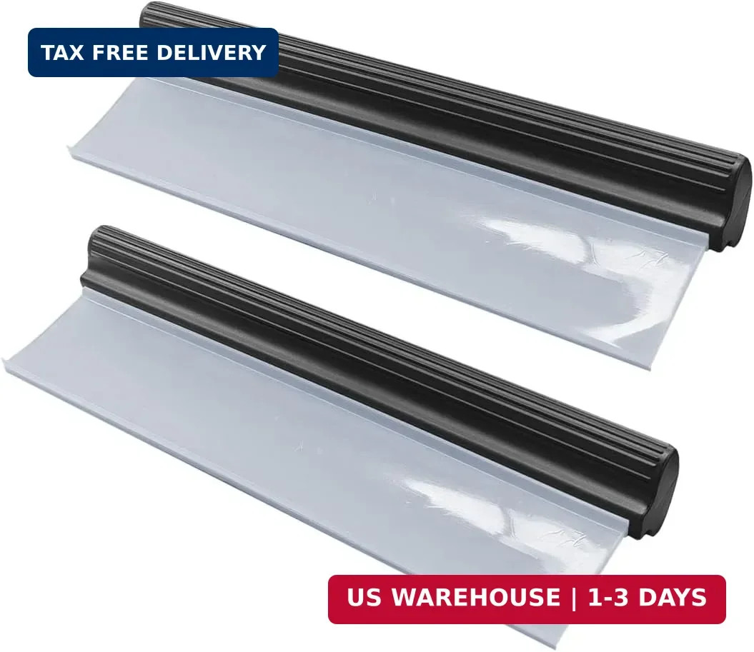 2PCS Automotive Squeegee, 12 Inch T-Bar Water Blade Squeegee for Drying, Flexibl