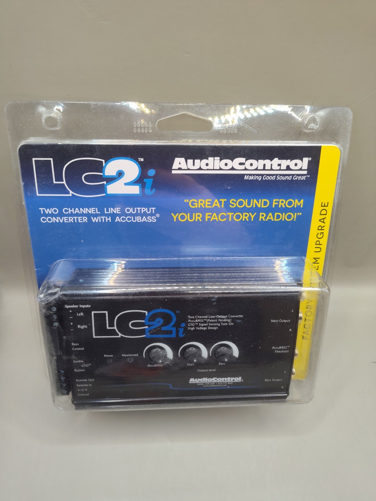 AUDIOCONTROL LC2I 2 CHANNEL LINE-OUTPUT HI-LOW CONVERTER SUBWOOFER CAR CONTROL