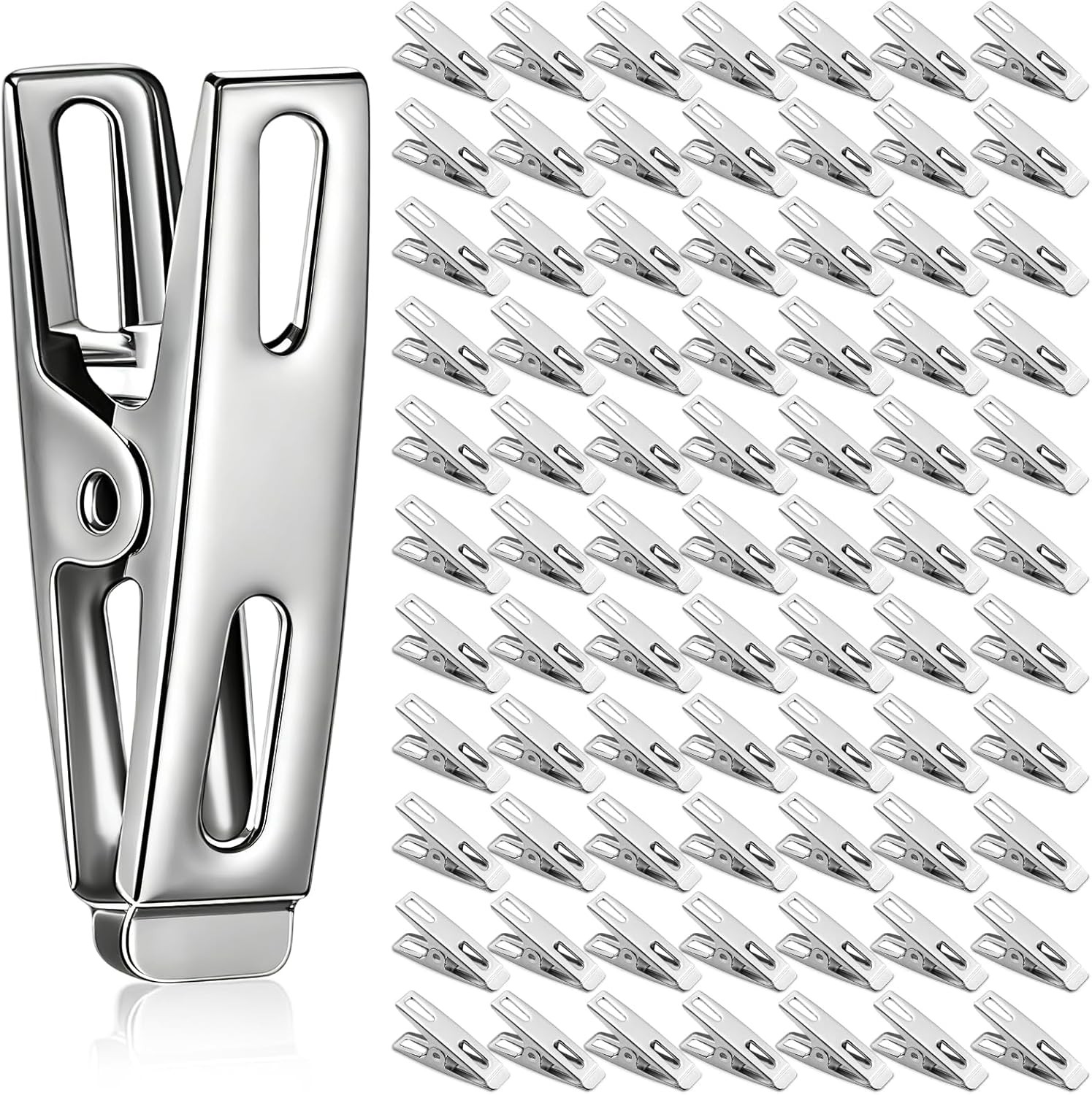 5pc Strong Stainless Steel Clothes Pins Heavy Duty Metal Clothespins