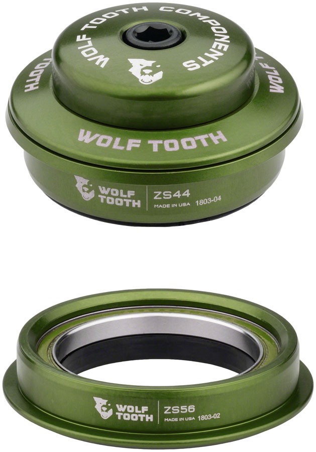 Wolf Tooth Wolf Tooth Premium Headsets - Olive Olive ZS44 Upper ZS56 Lower