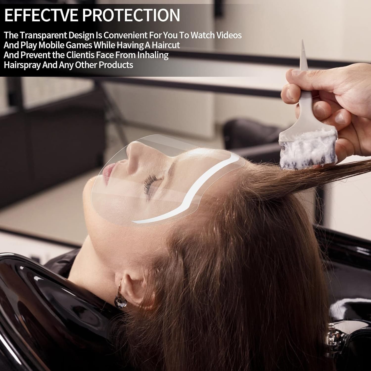 50 Pcs Shower Face Eye Shields, Eyebrow Shield Visors, Eyelash...