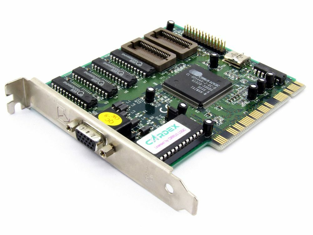 Gainward 9508-11 Cardexpert Cirrus Logic Chip 1MB Video PCI Vintage Graphic Card