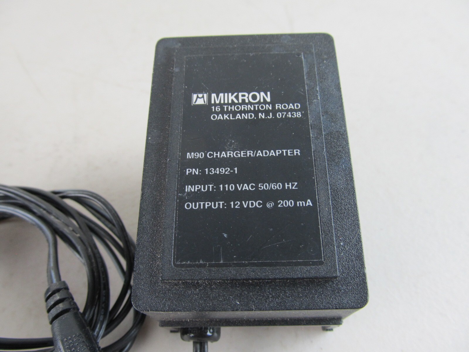 MIKRON M90 Power Adapter