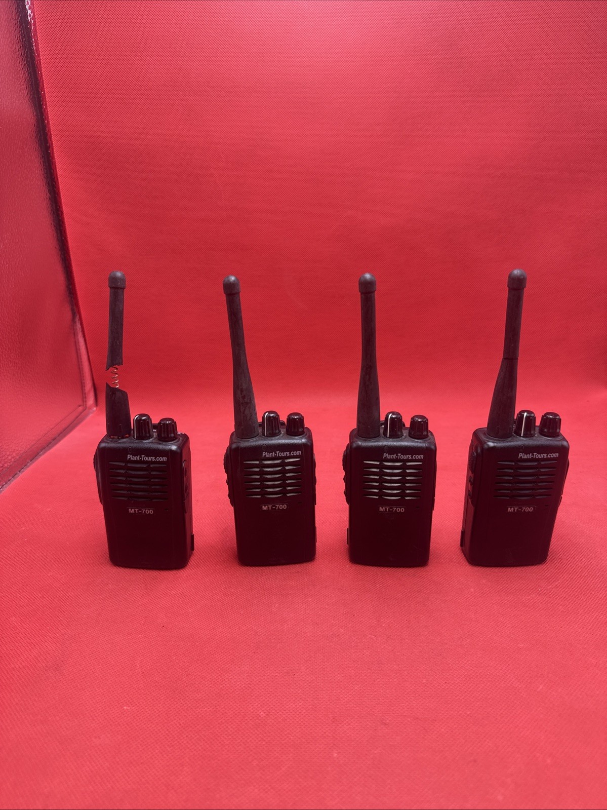 Lot of 4 Plant Tours MT-700 Transceiver Walkie Talkie