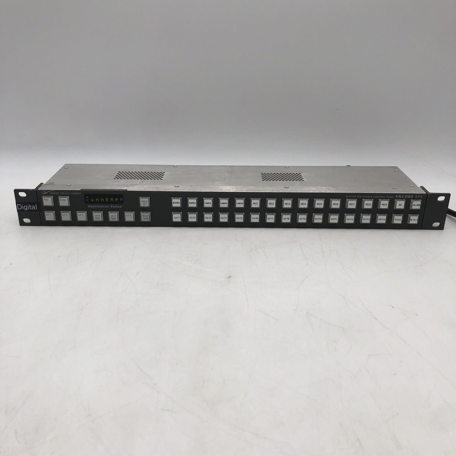 USED Grass Valley - Encore BPS Control Panel POWERS ON AS IS READ D