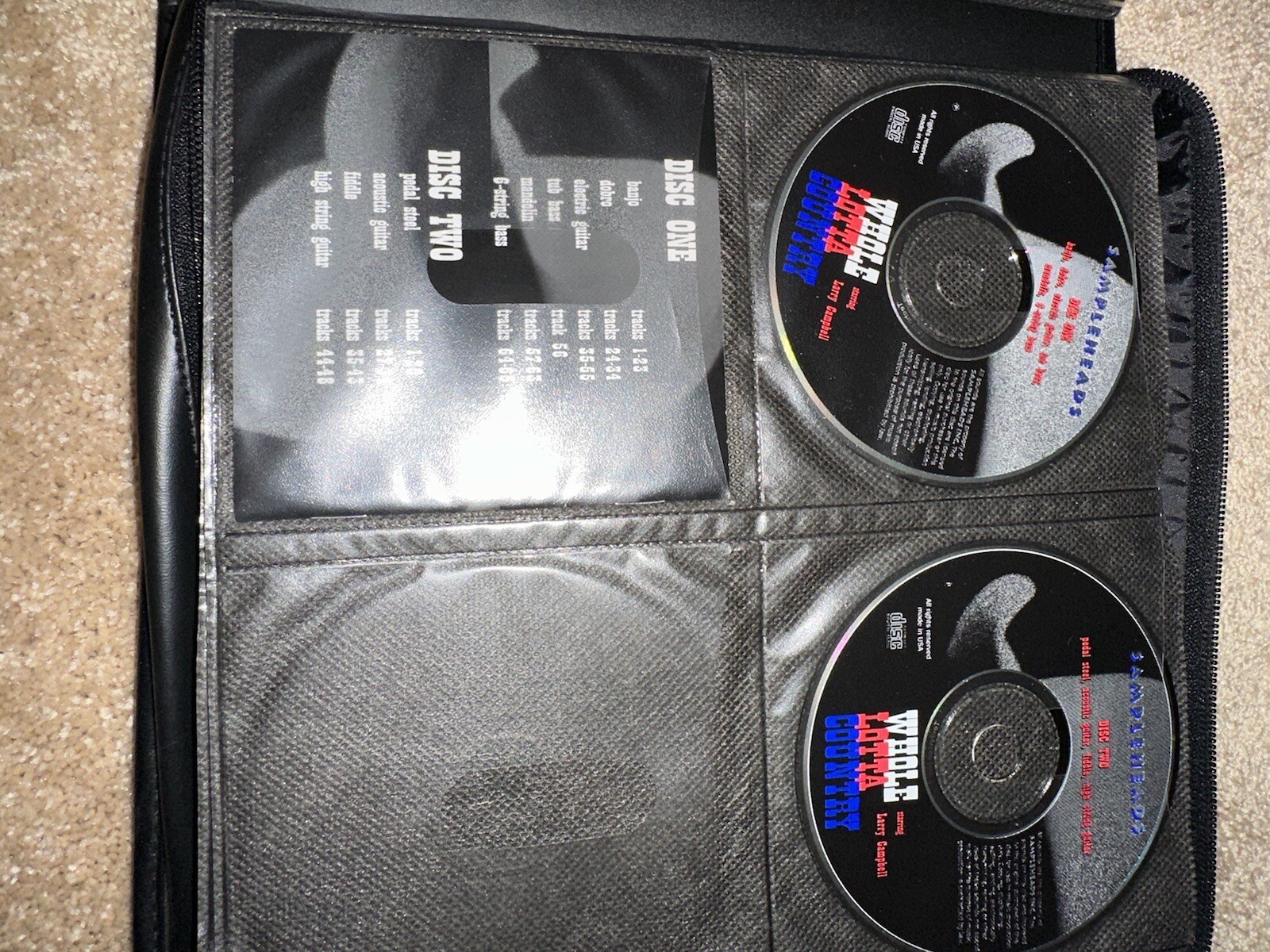 Whole Lotta country, 2 Disc Loop and one shot country music sample discs