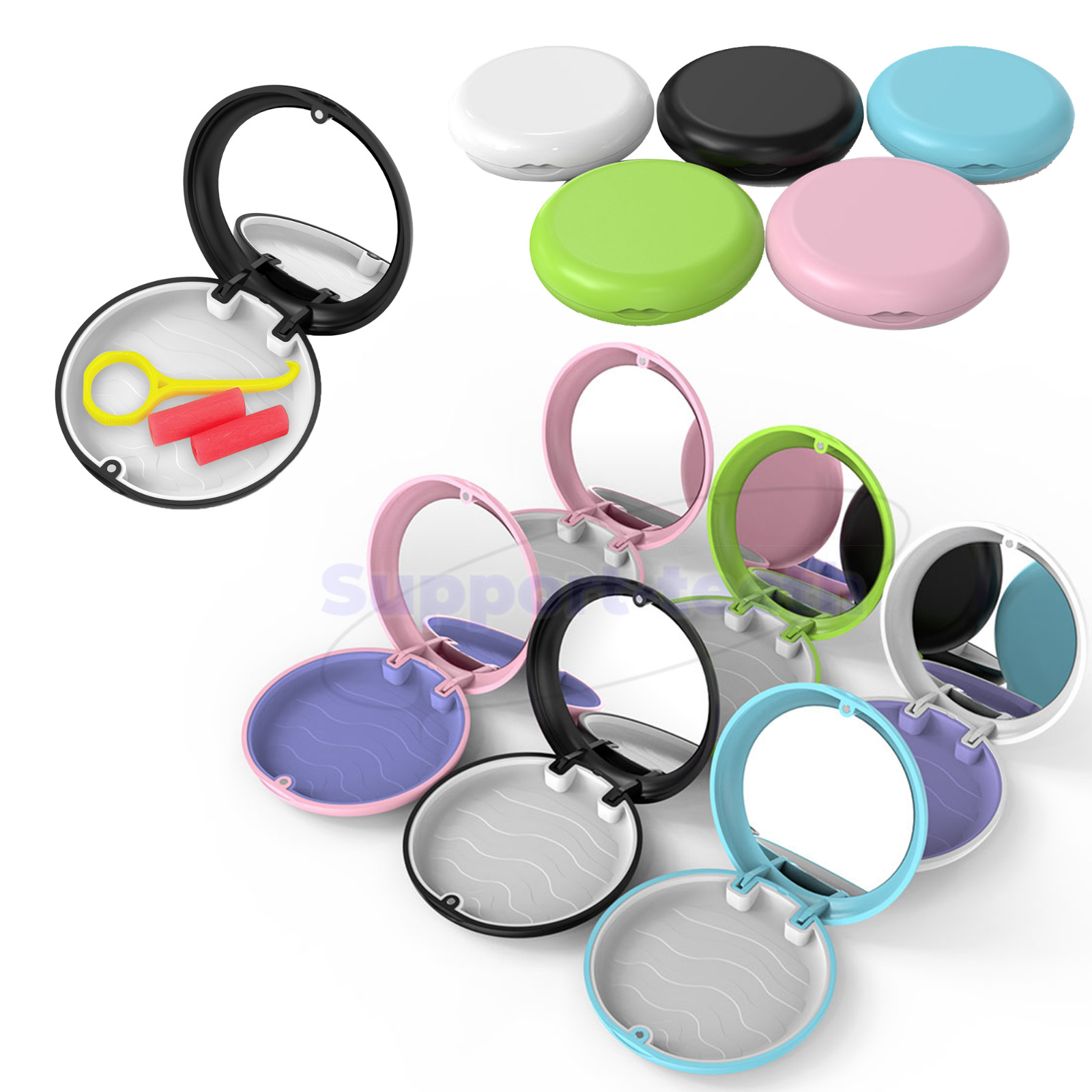 Dental Retainer Box Orthodontic Denture Storage Container Mouth Guard Organizer