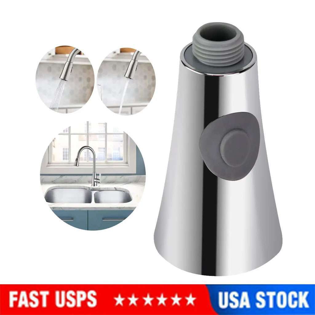 Kitchen Sink Pull Down Faucet Sprayer Pull Out SprayHead Replacement Head Sliver