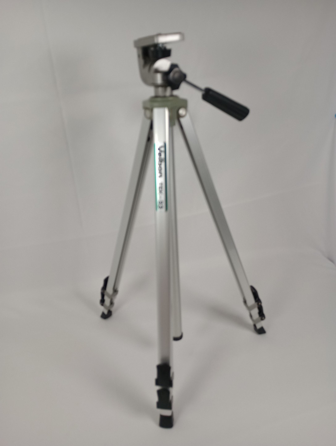 Velbon TEK-33 Aluminum Camera Tripod Pan Tilt Head Vintage