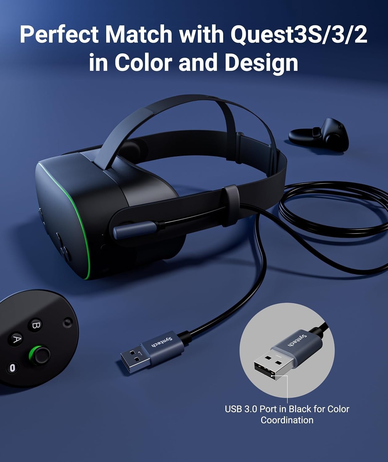 Link Cable 16 FT Compatible with Oculus/Meta Quest 3/Meta Quest 3S, Quest2/Pr...