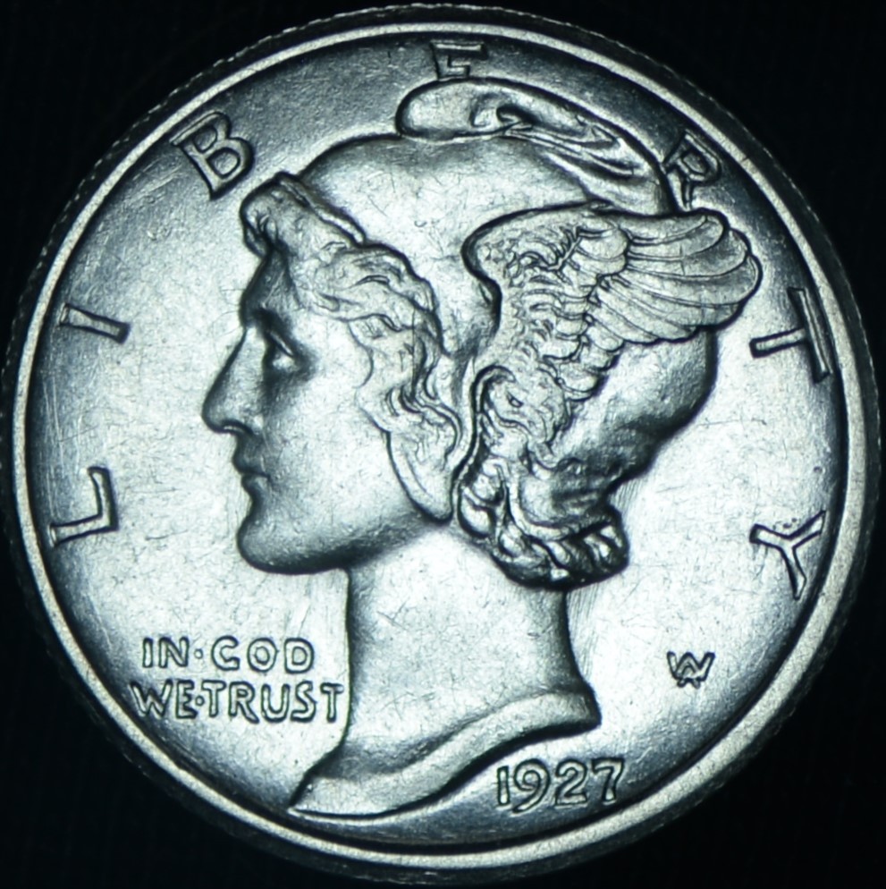 1927-S 10C Mercury Dime Tough This Nice ~ 26487