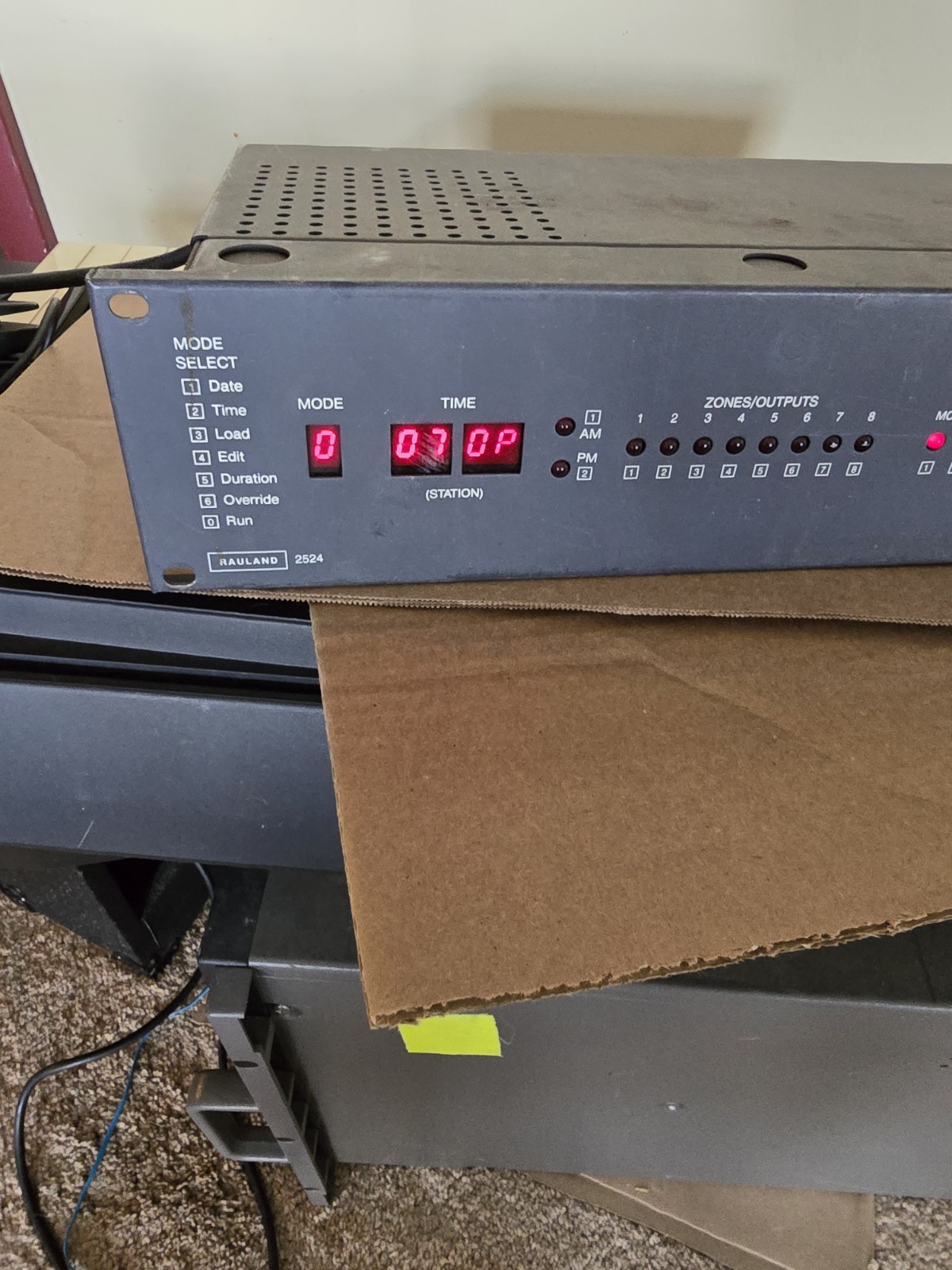 Rauland 2524 Master Clock Intercom Control System Bb4