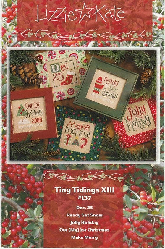 Tiny Tidings XIII by Lizzie Kate cross stitch pattern