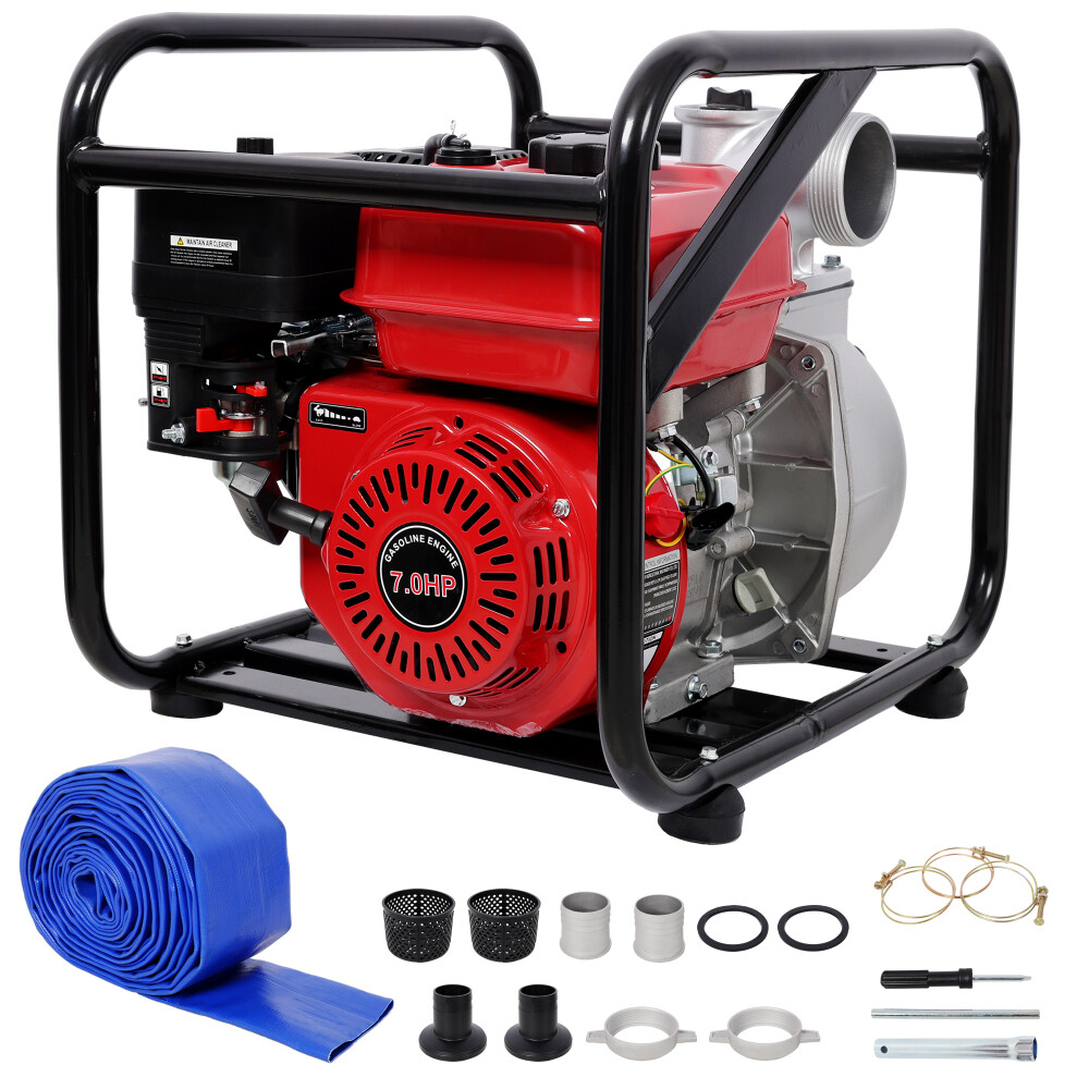 Gas Engine Powered Water Pump 3" inlet&outlet Flow:264Gpm 7HP Engine 212CC