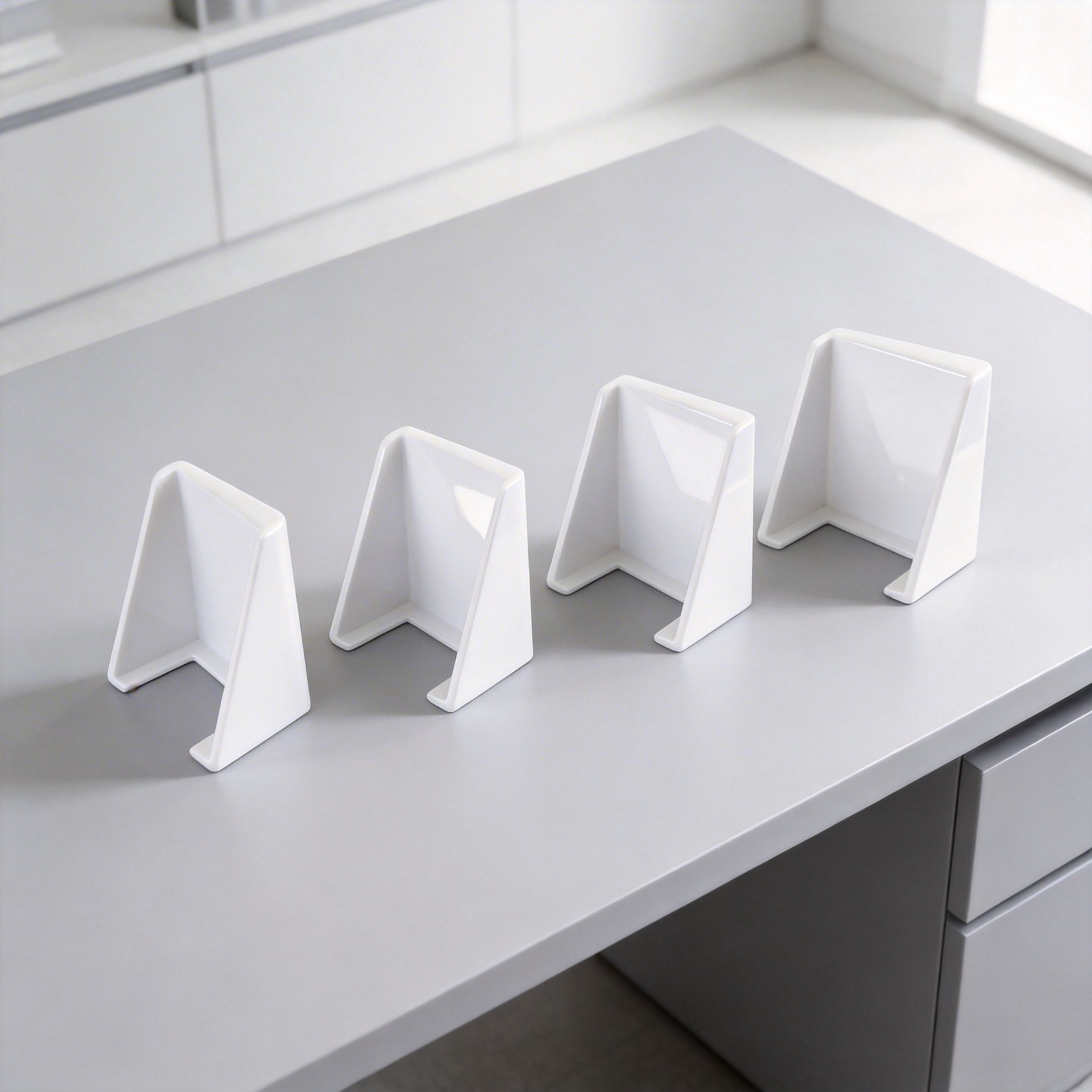 4 Pack Wireless Outdoor Doorbell Covers Waterproof White ABS Protector