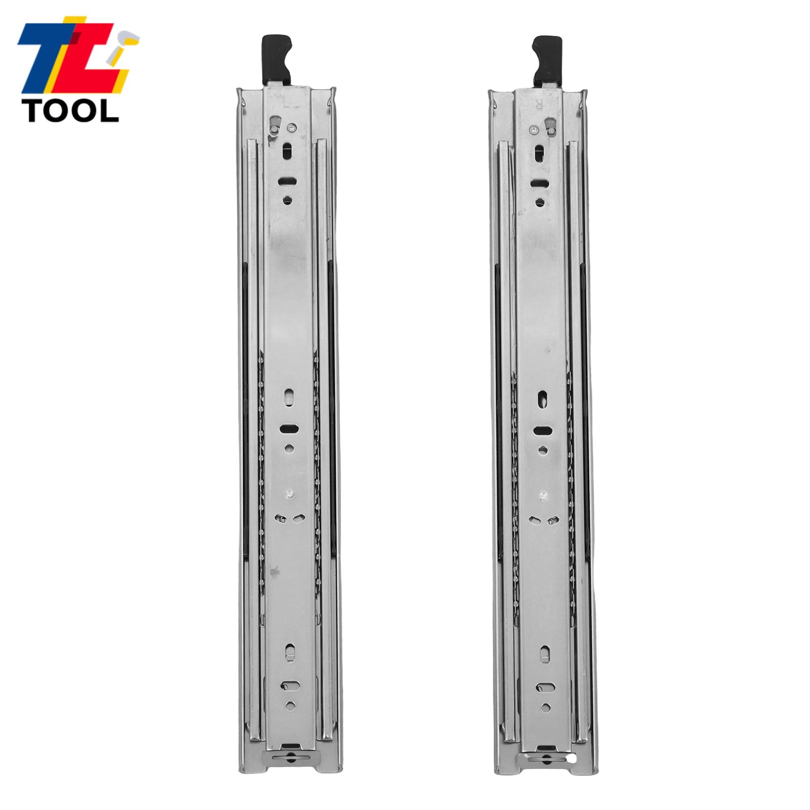 14" Full Extension Drawer Slides with Lock, Ball Bearing 150lb Capacity