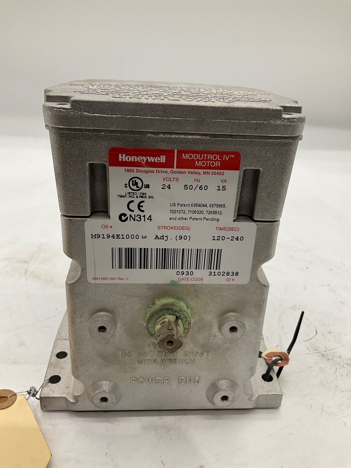 HONEYWELL M9194E1000 Modutrol IV Actuator USED