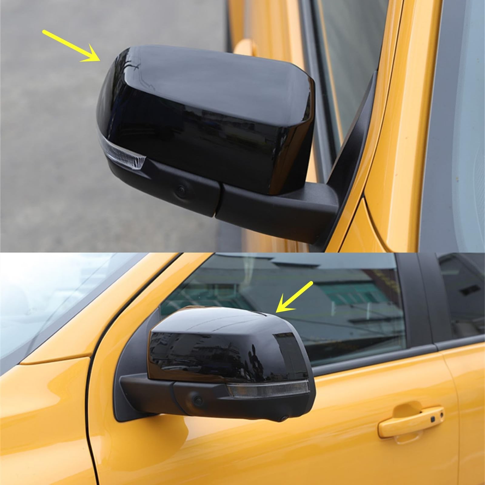 New Door Exterior Rearview Mirror Cover Cap Trim for Ford Ranger 2024 2025 (G...