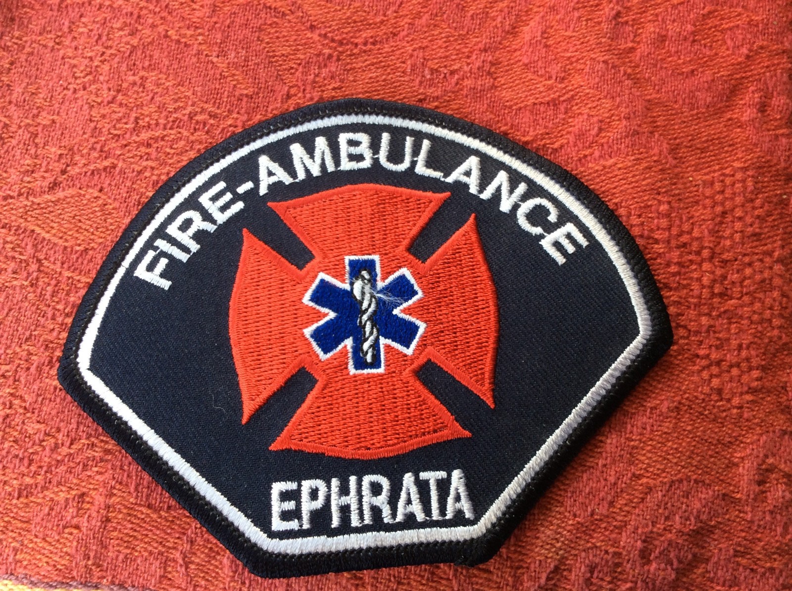 Authentic Ephrata, Washington Fire-Ambulance Department  sholder patch-mint