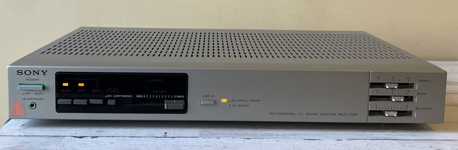 Sony MLV-1100 Multichannel TV Sound Adaptor Tested & Works - EUC