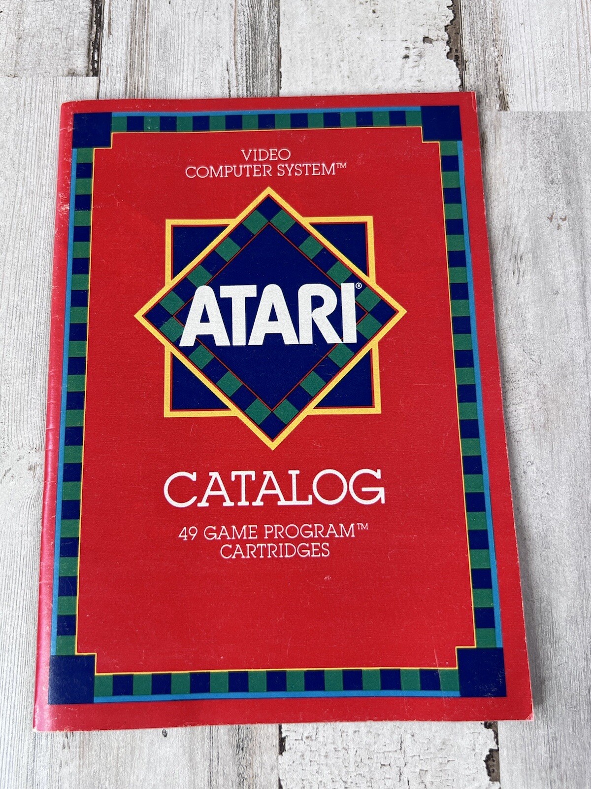 Atari 2600 VCS Catalog Manual - 45 Game Program Cartridges - Great Condition