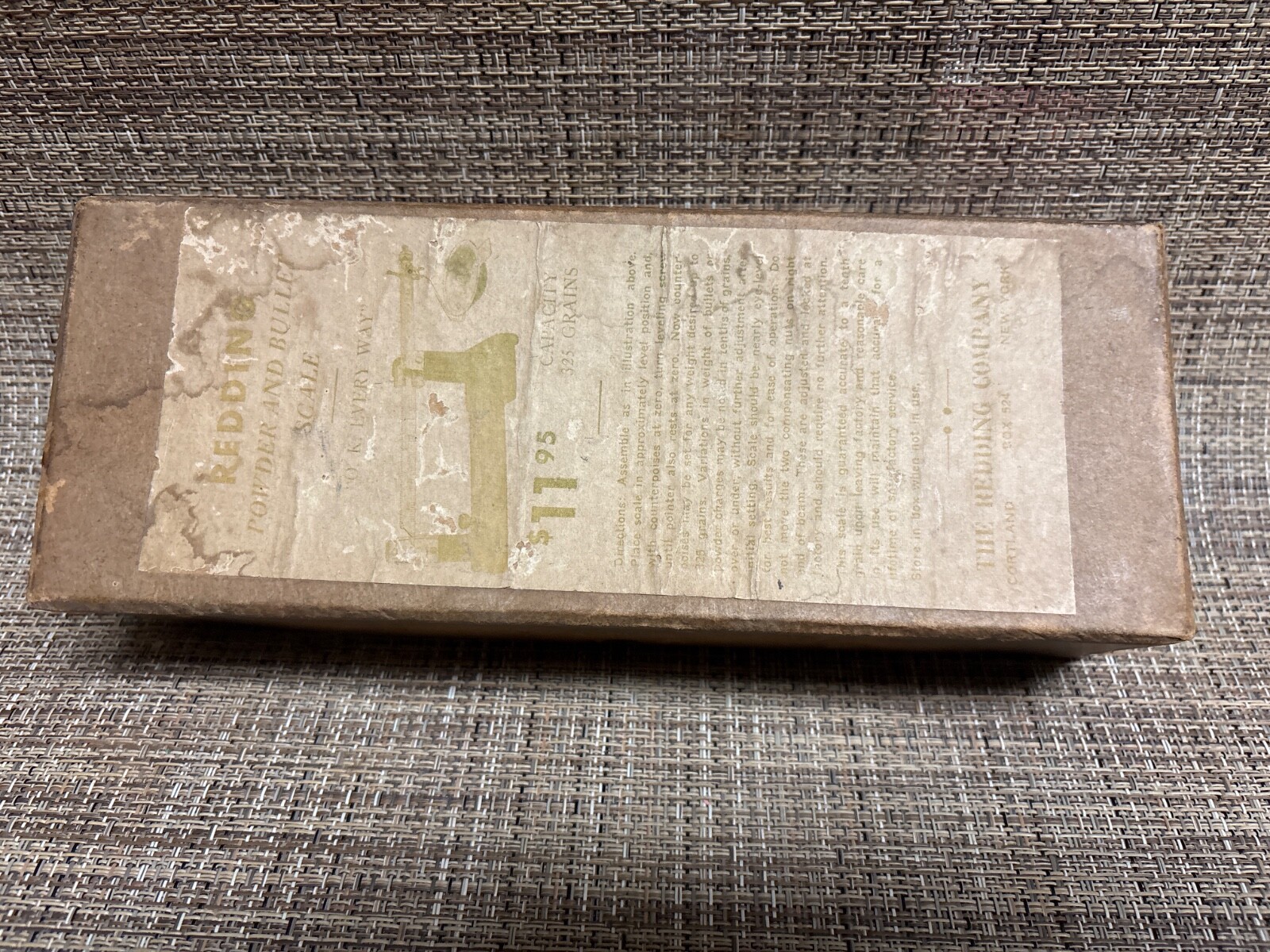 Vintage Redding Powder Scale in Original Box For Reloading