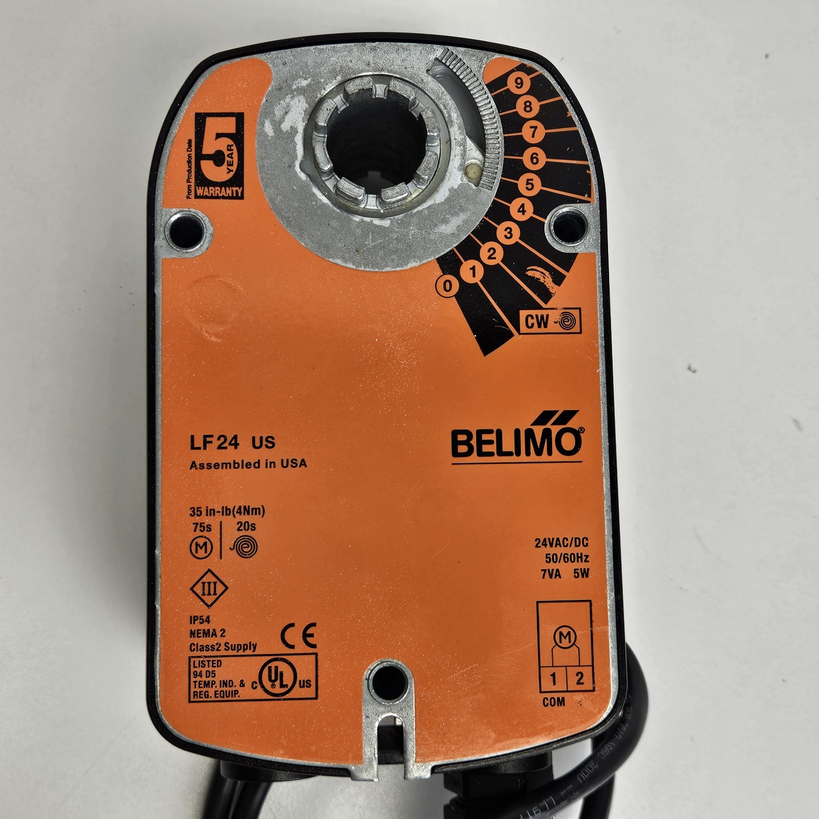 Belimo LF24 US Spring Return Damper Actuator AC/DC 24 V
