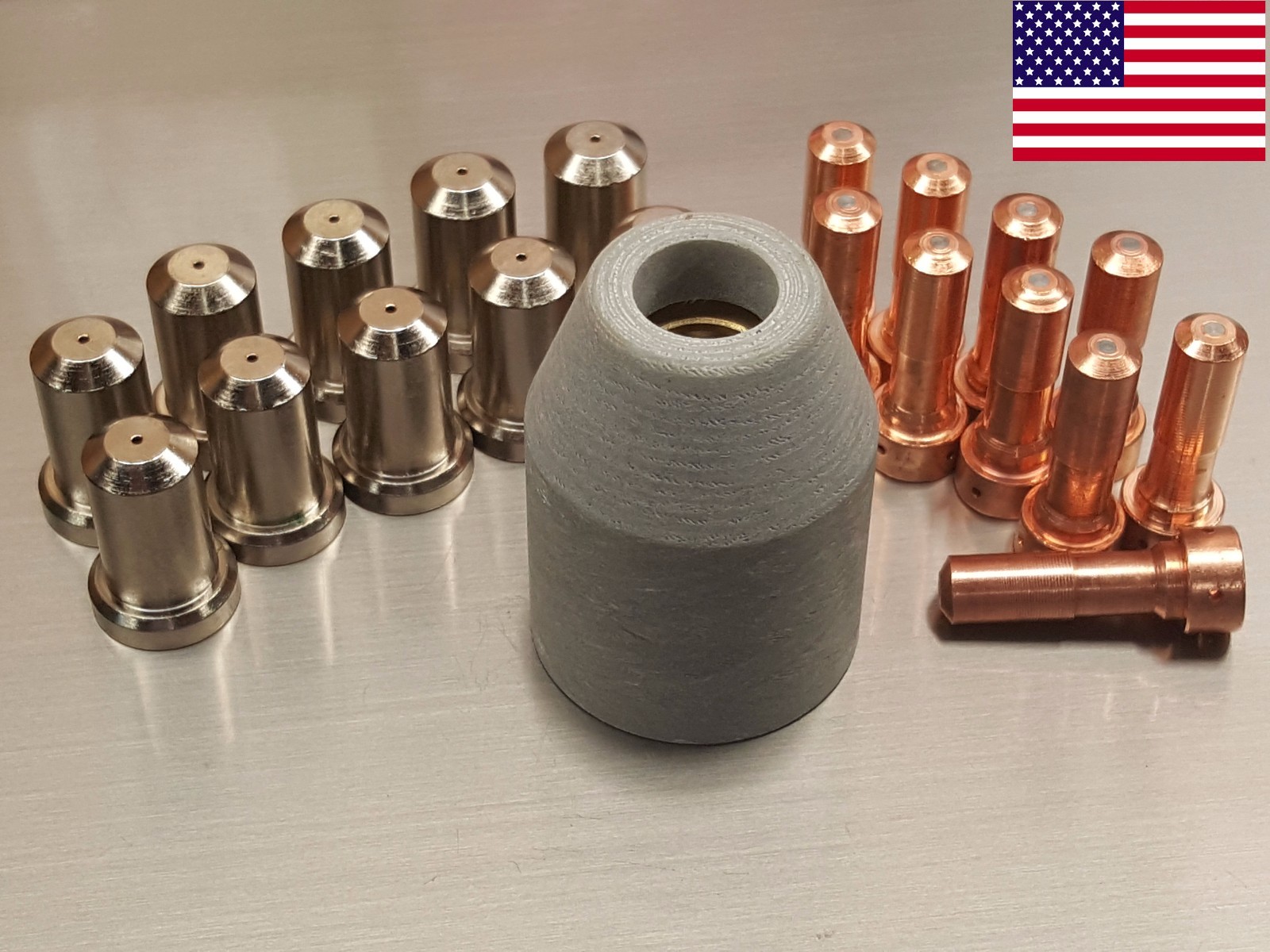 21pc 33366 + 33369 50A Nozzles + 21616 Retaining Cap PT-23 PT-27 Plasma Cutter