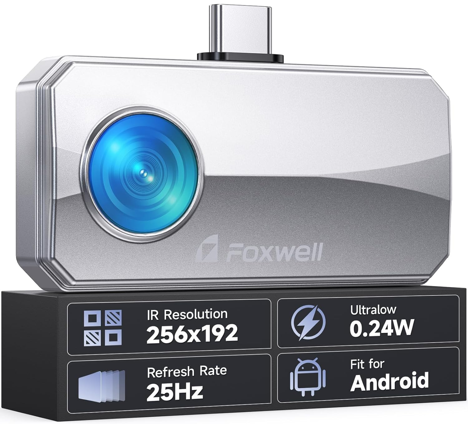 Infrared Thermal Camera Imaging Cylinder Hive Inspection for Android Type-C