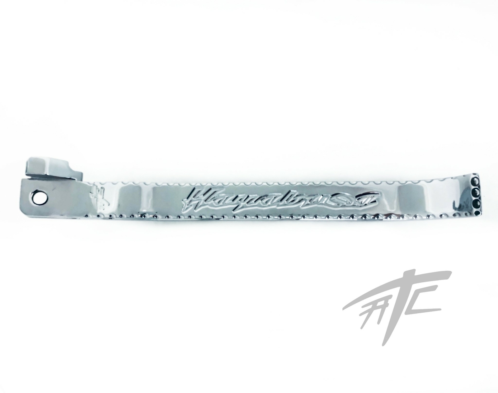 HAYABUSA ENGRAVED CHROME DIAMOND CUT STOCK LNGTH KICKSTAND 2009 SUZUKI HAYABUSA