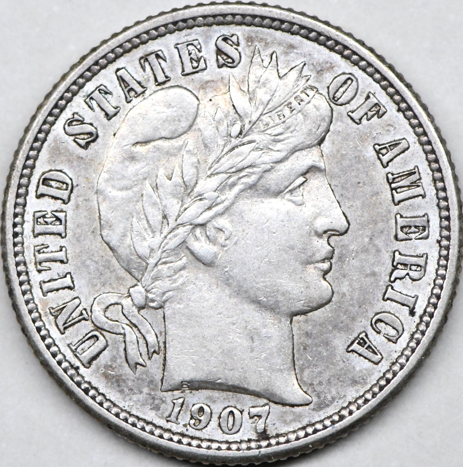 1907 s barber dime